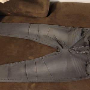 3x Fashion nova grey denim jeans
